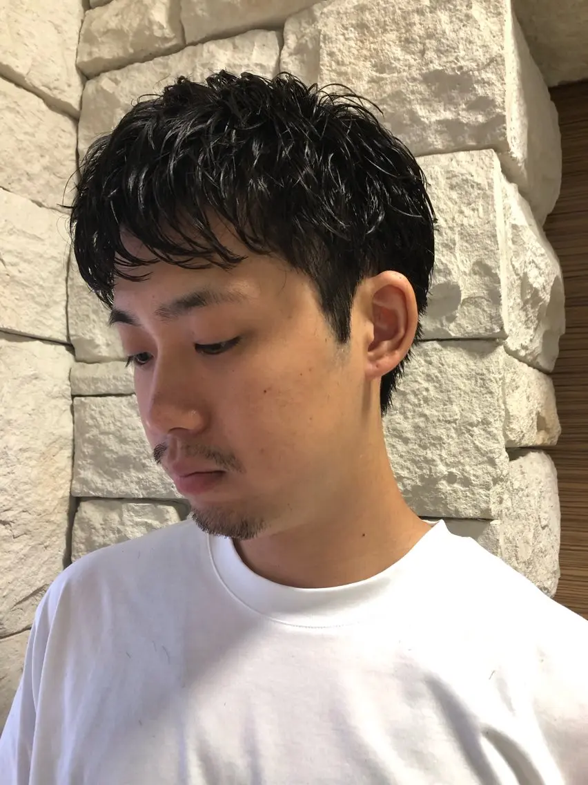 パーマ ヘアアレンジ メンズ カット パーマ トリートメント ヘアセット メンズ特化✂️栗原 侑也のヘアスタイル