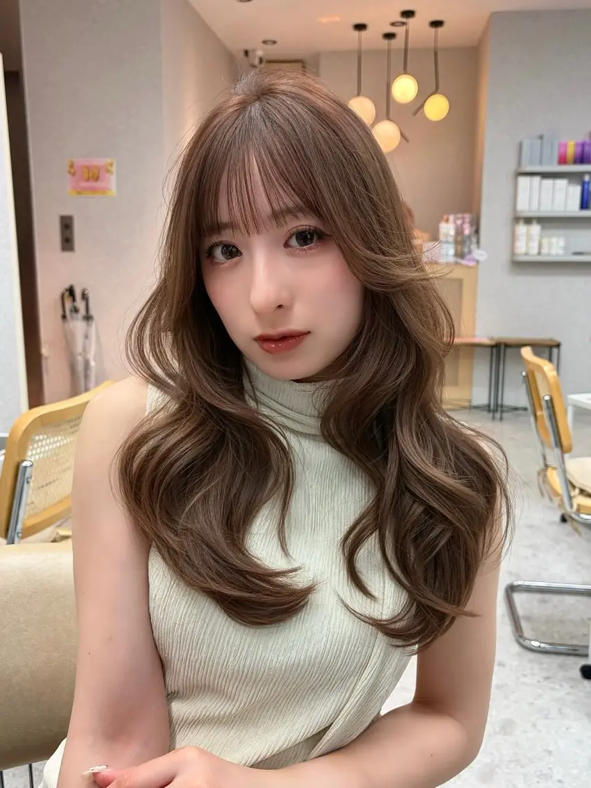 ロング 髪質改善 似合わせカット カット ヘアカラー トリートメント レイヤー/髪質改善 /Senne竹下のヘアスタイル