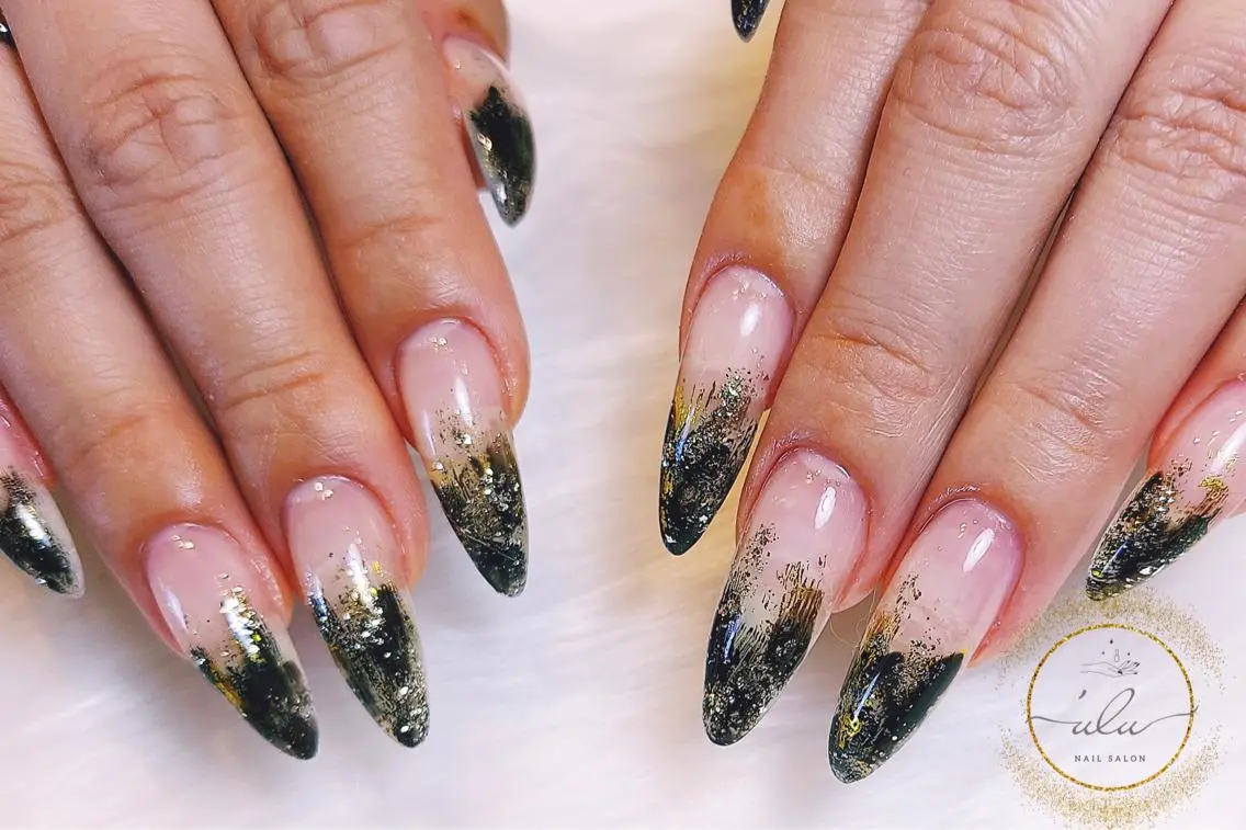 ネイル クリアネイル スカルプネイル ハンドネイル Nailsalon 'uluのネイルデザイン