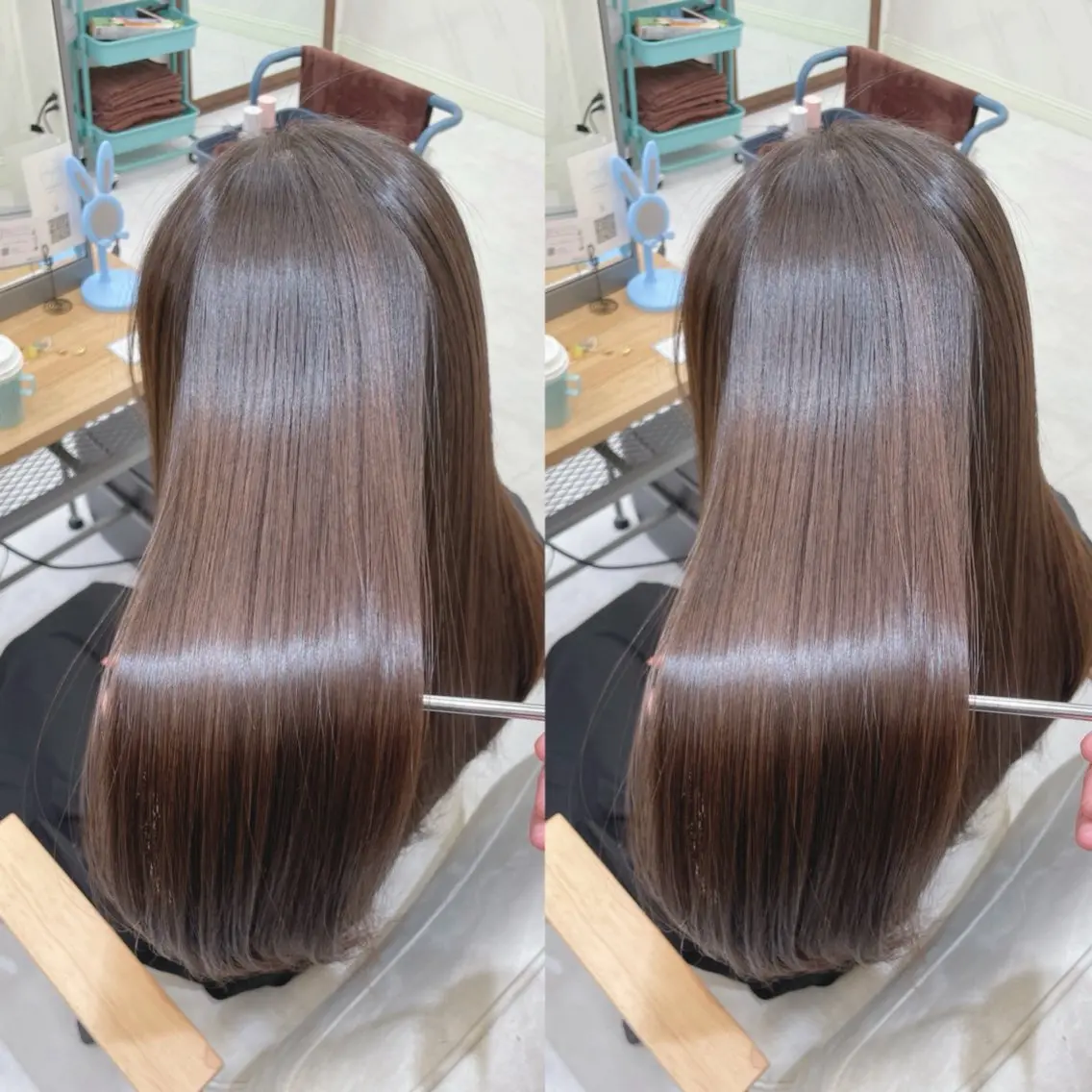 ロング 縮毛矯正 カット 縮毛矯正 トリートメント 髪質改善✨艶髪カラー 縮毛矯正✨有田仁志のヘアスタイル