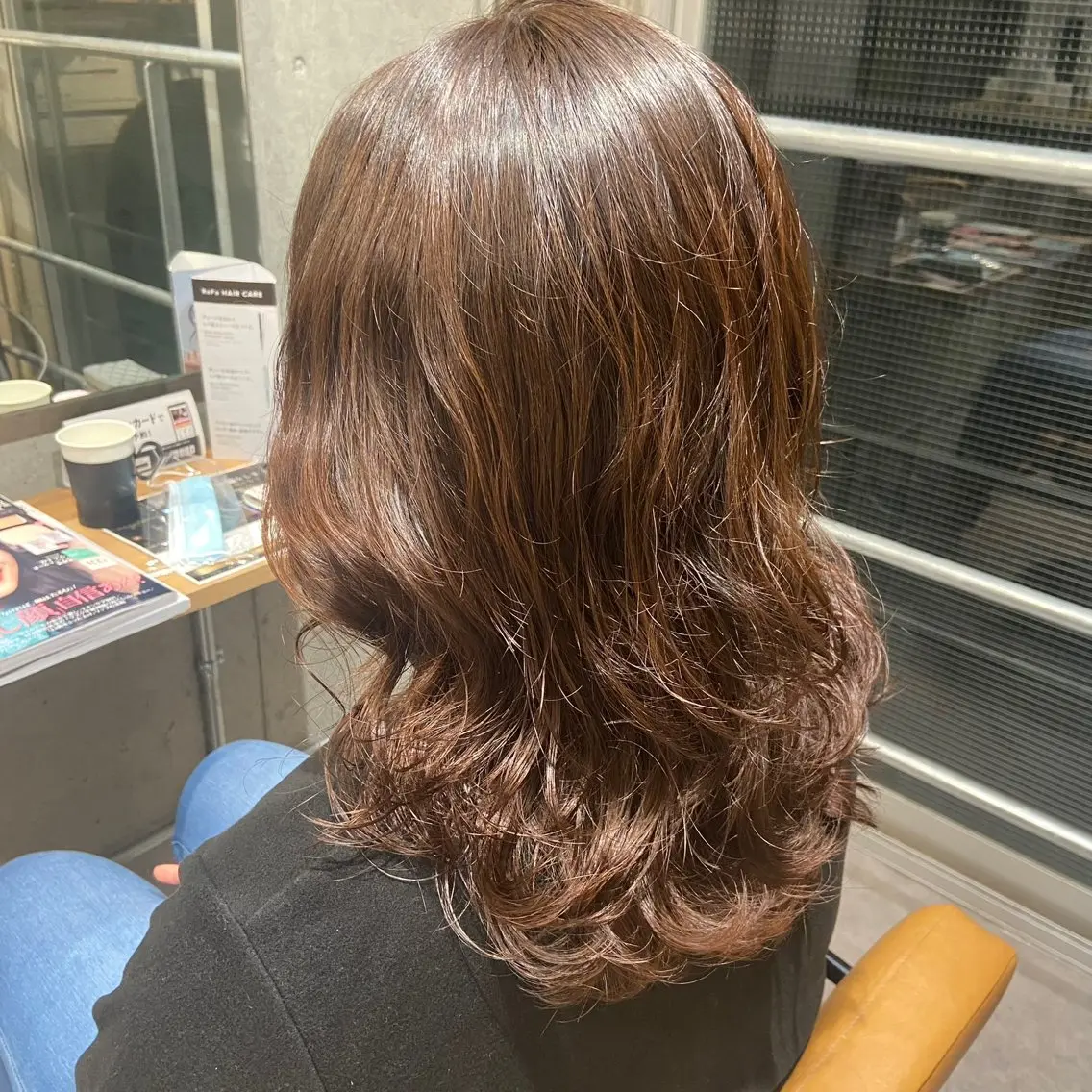 セミロング パーマ セミロングパーマ デジタルパーマ 👒oikawa kaede🍃のヘアスタイル
