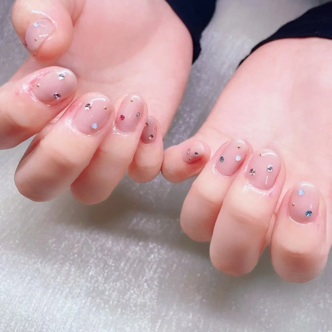 ネイル ストーンネイル ハンドネイル Nailist suzuのネイルデザイン