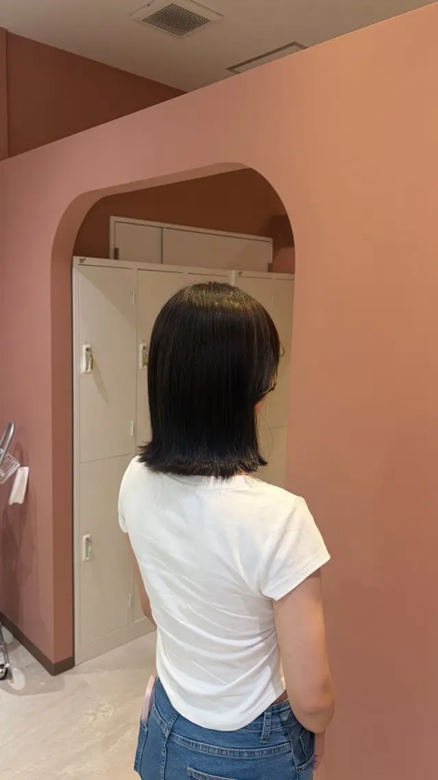 ミディアム カラー カット ヘアカラー 聖菜/ hina /レイヤー/艶カラーのヘアスタイル