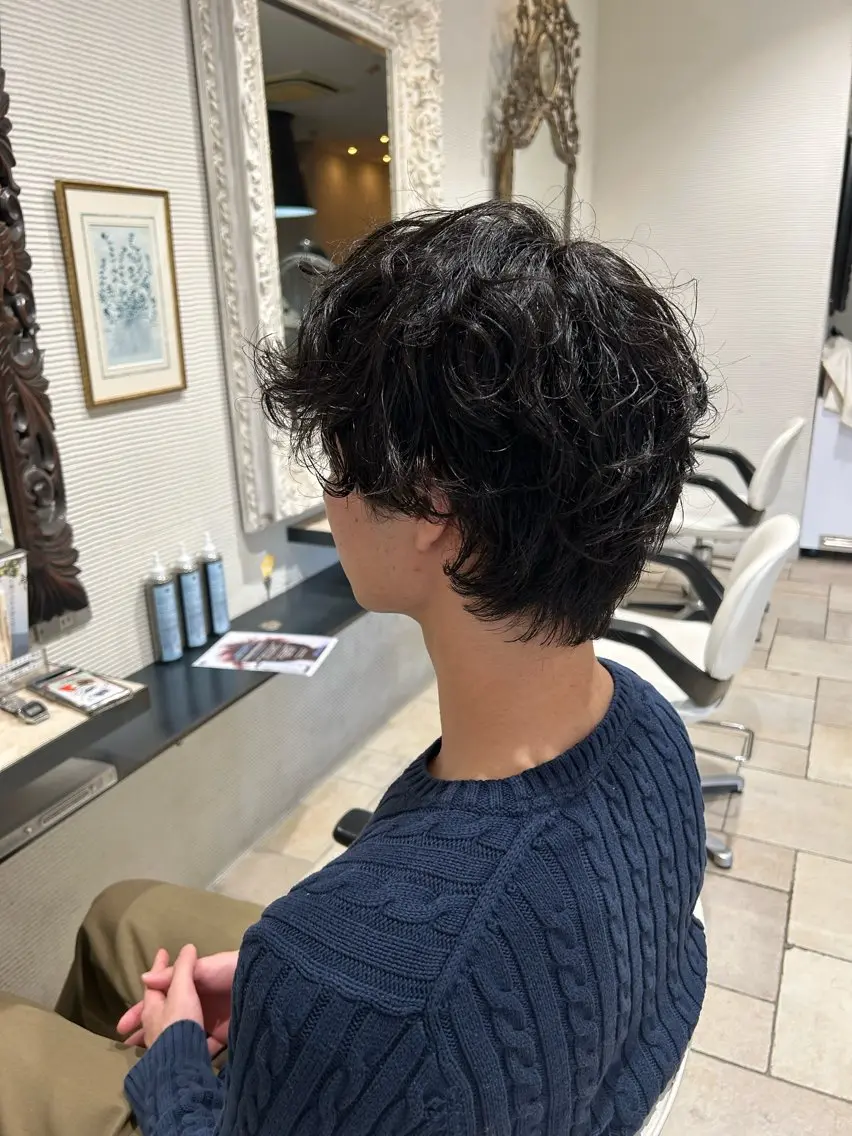 メンズ メンズパーマ カット 土佐 彩純のヘアスタイル
