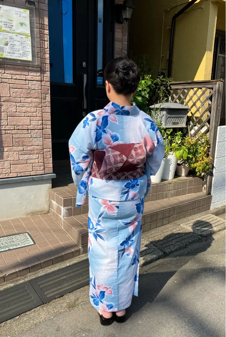 浴衣👘着付けandヘアアレンジ(アップスタイル)の写真