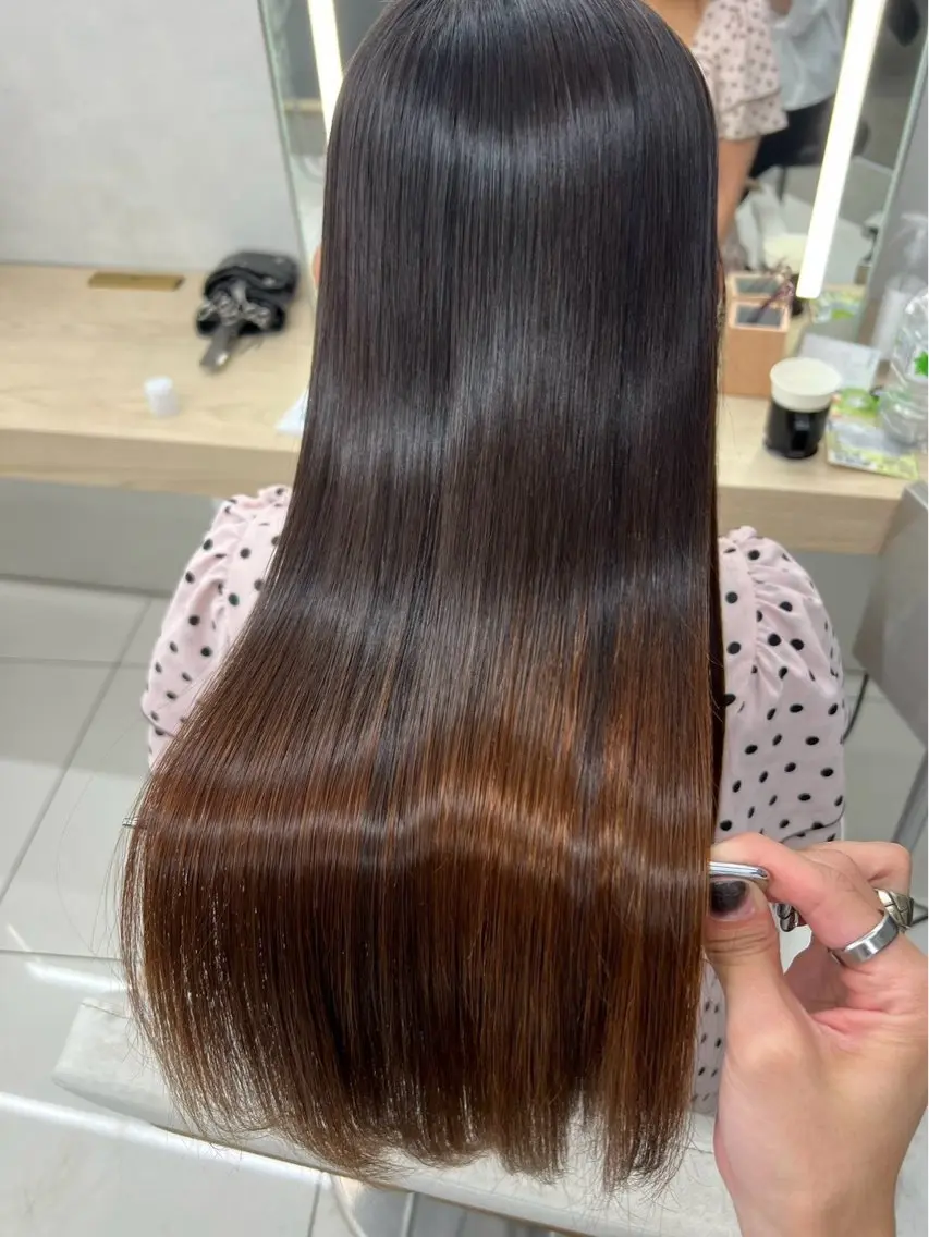ロング オオイシ ユウガのヘアスタイル