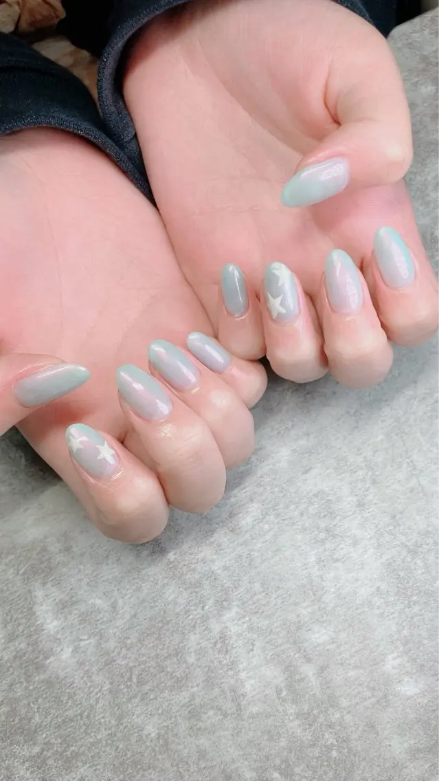 ネイル ハンドネイル ハンドケア shino🌟 痛ネイルのネイルデザイン