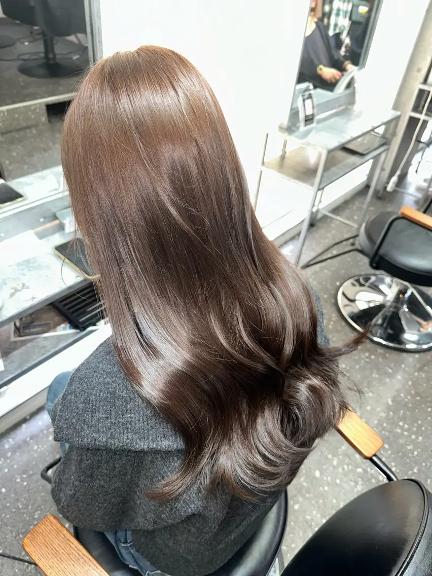 ロング カラー カット ヘアカラー トリートメント 髪質改善⭐️縮毛矯正 中野⭐️Rinaのヘアスタイル