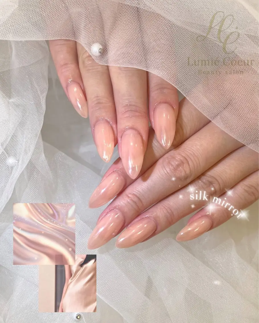 ネイル ミラーネイル ハンドネイル LumiéCoeur Nanaeのネイルデザイン