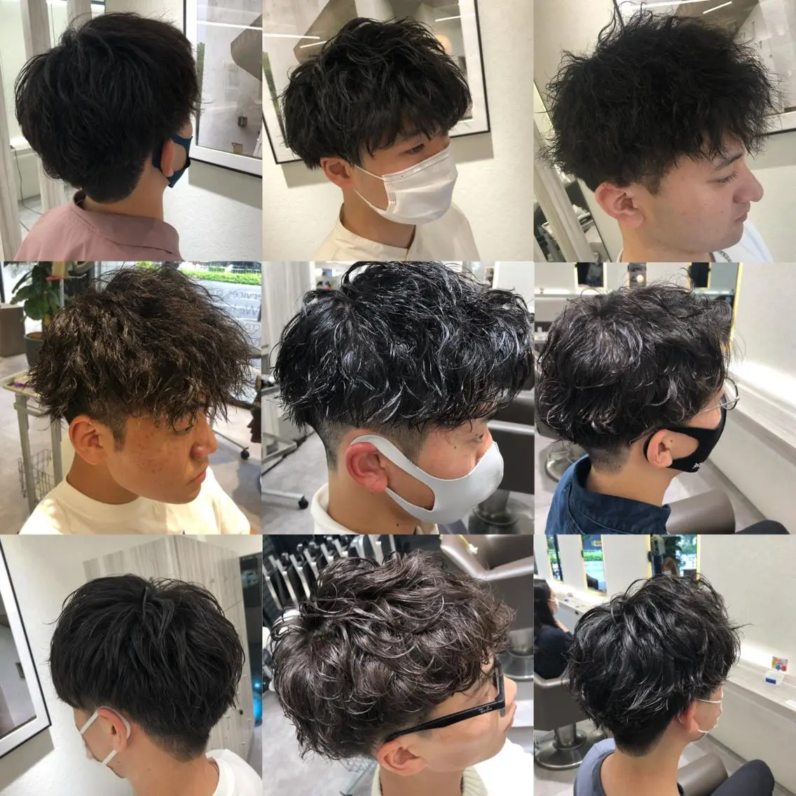 パーマ メンズ メンズパーマ メンズ特化/今池駅 徒歩1分/岡本一真のヘアスタイル