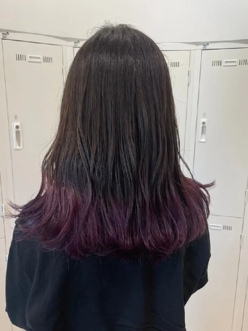カラー 中谷 朱里のヘアスタイル