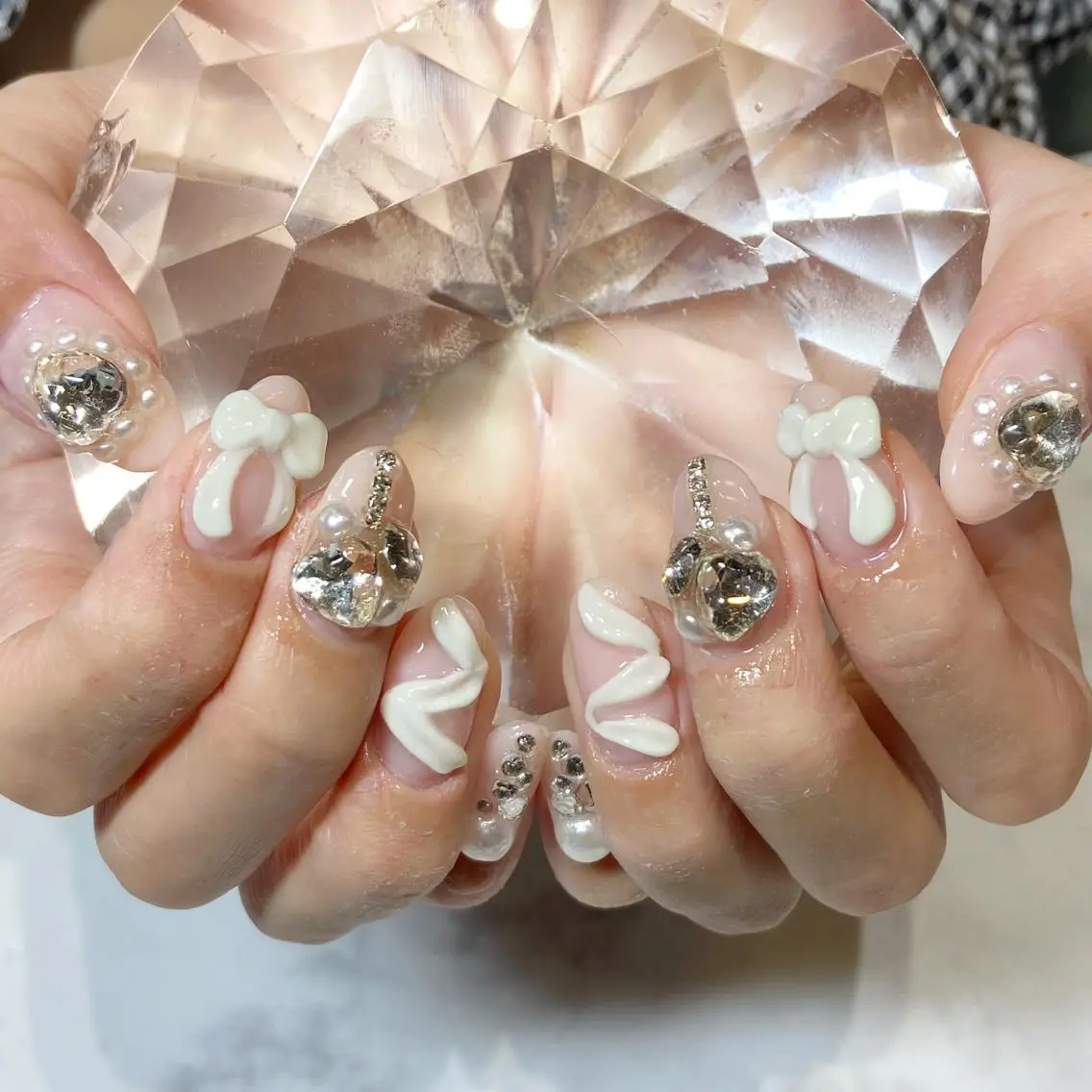 ネイル 長さ出し ハンドネイル YUN 💅のネイルデザイン