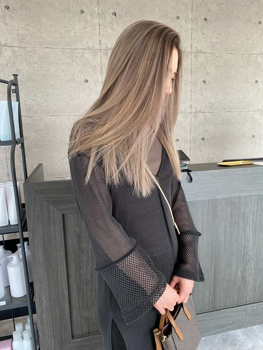 ロング カラー ヘアアレンジ ショートボブ アディクシーカラー ブリーチ ケアブリーチ ダブルカラー shota/ブリーチ ハイトーン/レイヤーのヘアスタイル