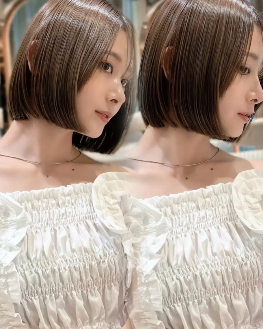 【艶カラー✨️】ヘアカラー+3Stepトリートメント‼️の写真