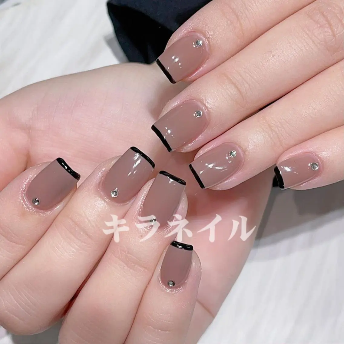 🩵カラーフレンチの写真