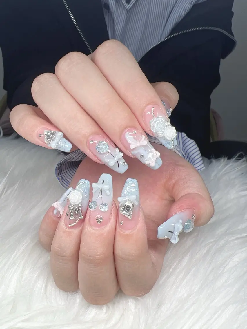 ネイル ハンドネイル Lee Nails チップ長さだし専門店のネイルデザイン
