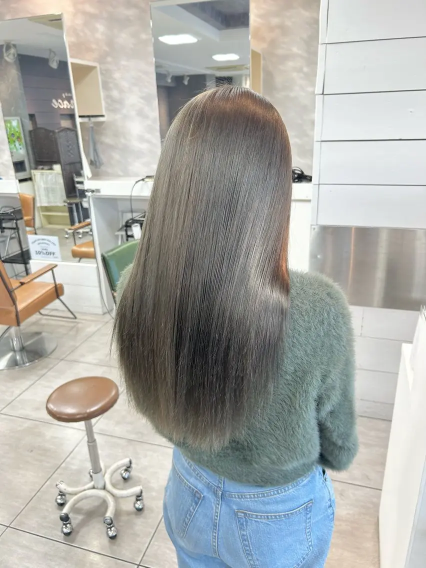 ロング カット ヘアカラー レイヤー/艶髪カラー 森本くるみのヘアスタイル