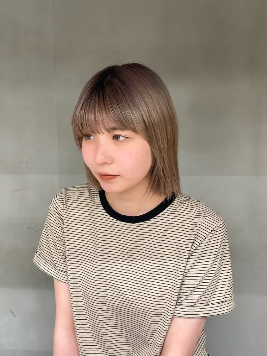 ミディアム カラー ヘアカラー トリートメント noa/ 渋谷のヘアスタイル