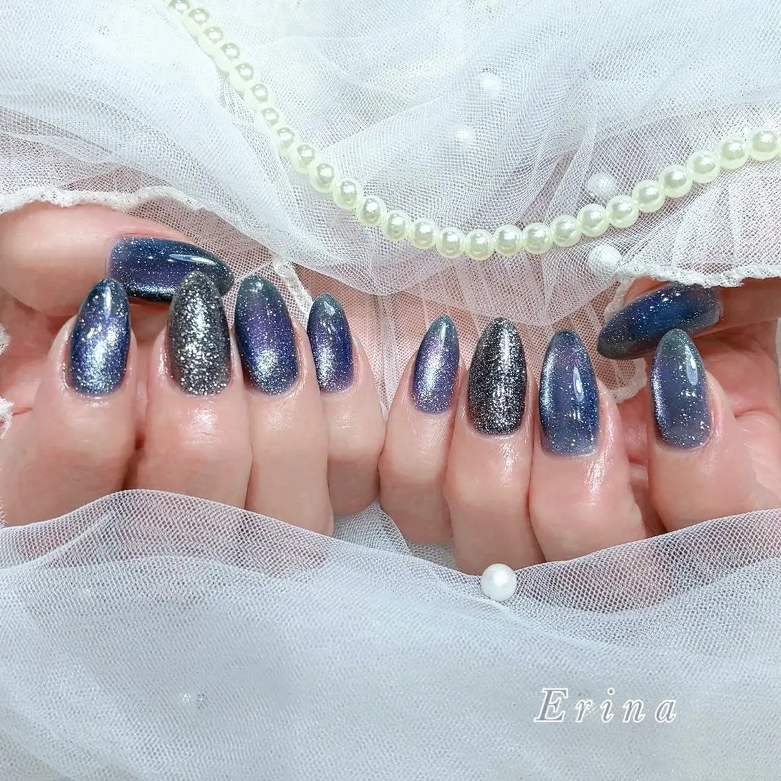 ネイル Erina🐱 フィルイン💅パラのネイルデザイン