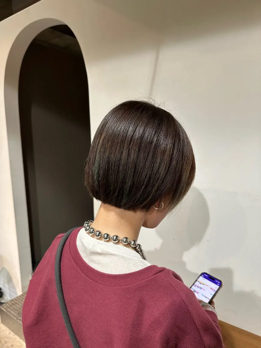 ショート ショートボブ ボブ ショートヘア twig 山田 永嶋芽衣のヘアスタイル