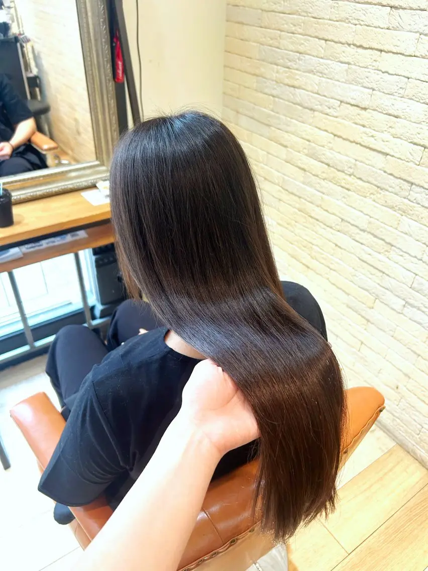 ロング カラー ヘアカラー 松尾 遥花のヘアスタイル
