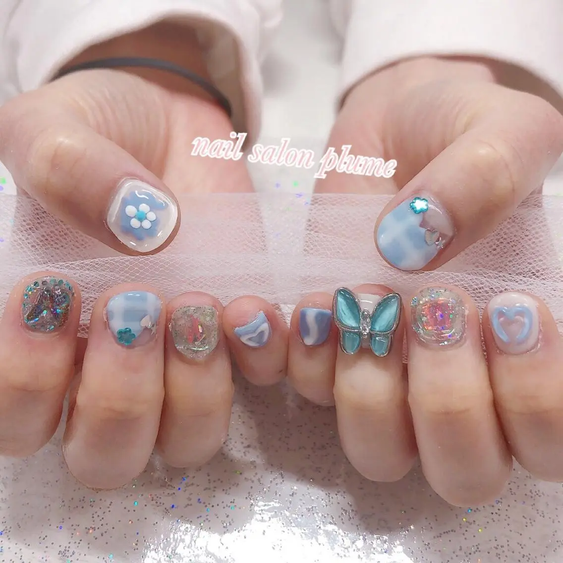 ネイル ハンドネイル plume nail ☆韓国ネイルのネイルデザイン