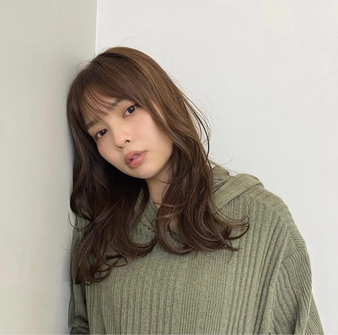 ミディアム カット パーマ くせ毛・パーマ◎ ミズノアサミのヘアスタイル