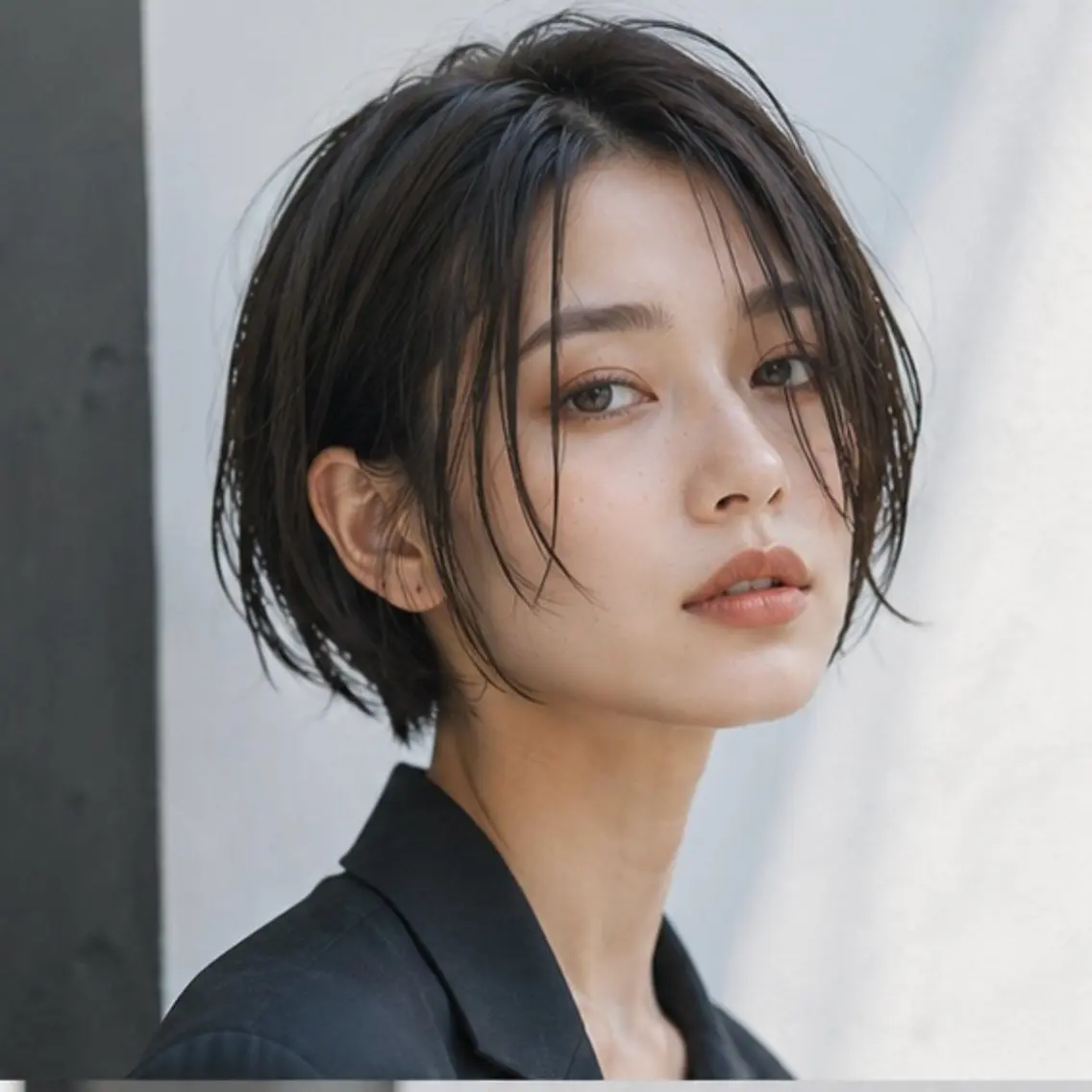 🟦 【抜け感ヘア✂︎】骨格補正カット/〈ショート・ボブ・レイヤー〉の写真