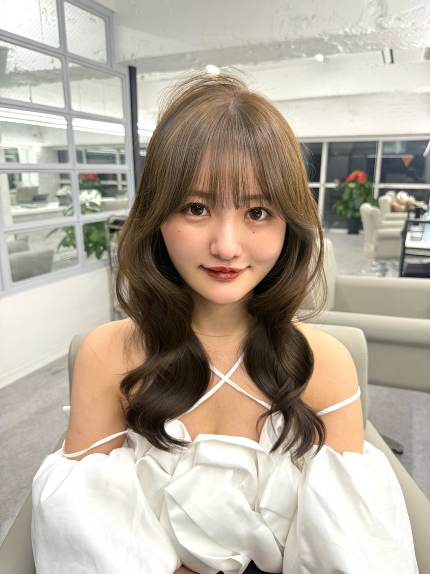 ロング WATARU/ 韓国風巻き髪のヘアスタイル
