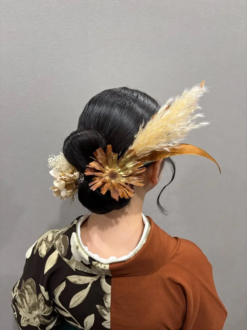 ロング ヘアアレンジ 卒業式のヘアスタイル 阪口 萌のヘアスタイル