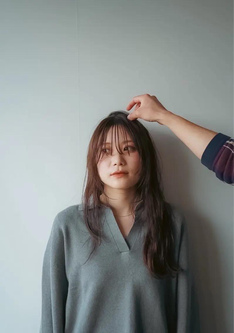 ロング カット ヘアカラー ボブレイヤー募集中 出島　凜平のヘアスタイル