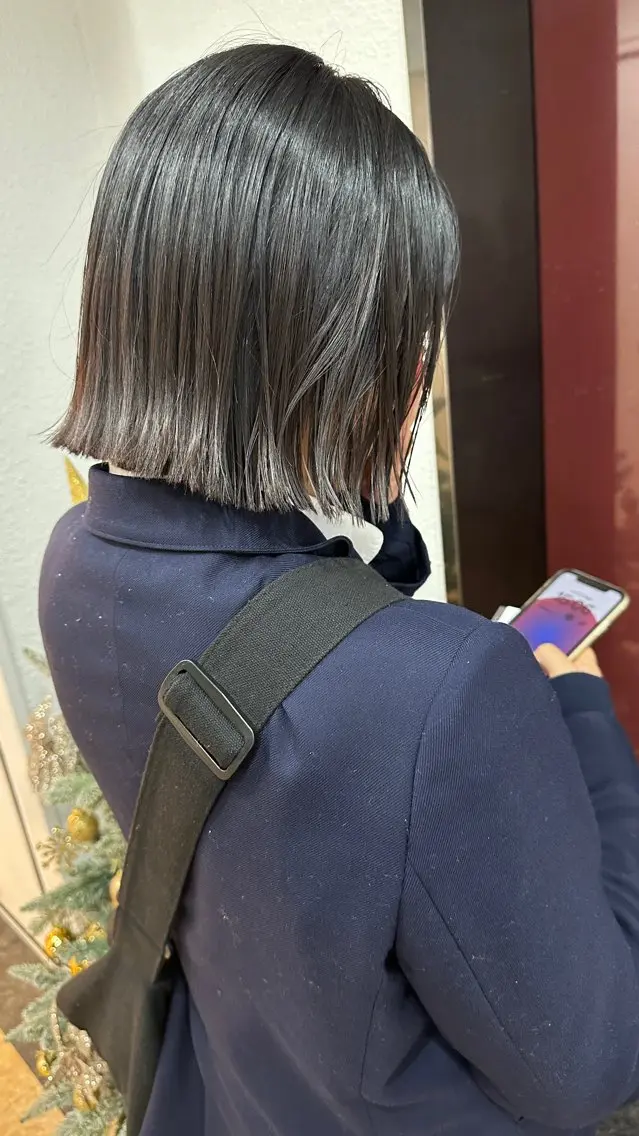 ショート カット 小顔レイヤー/ ベージュ🤍Rieのヘアスタイル