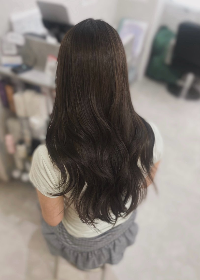 ロング カラー カット ヘアカラー トリートメント 🩵新宿ダブルカラー 🩵エクステのヘアスタイル