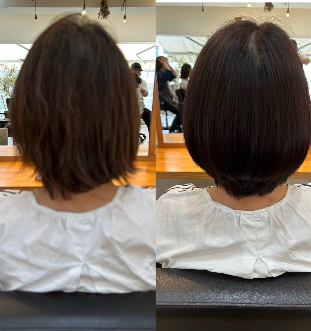 ショート 髪質改善 ショートヘア トリートメント 東 麻祐子のヘアスタイル
