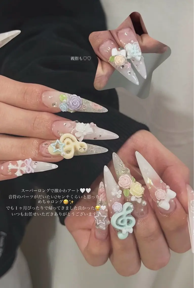 ネイル フレンチネイル ガーリー ガラスフレンチ 氷ネイル・うるうるネイル キラキラネイル ハンドネイル JOSIE nail studioのネイルデザイン