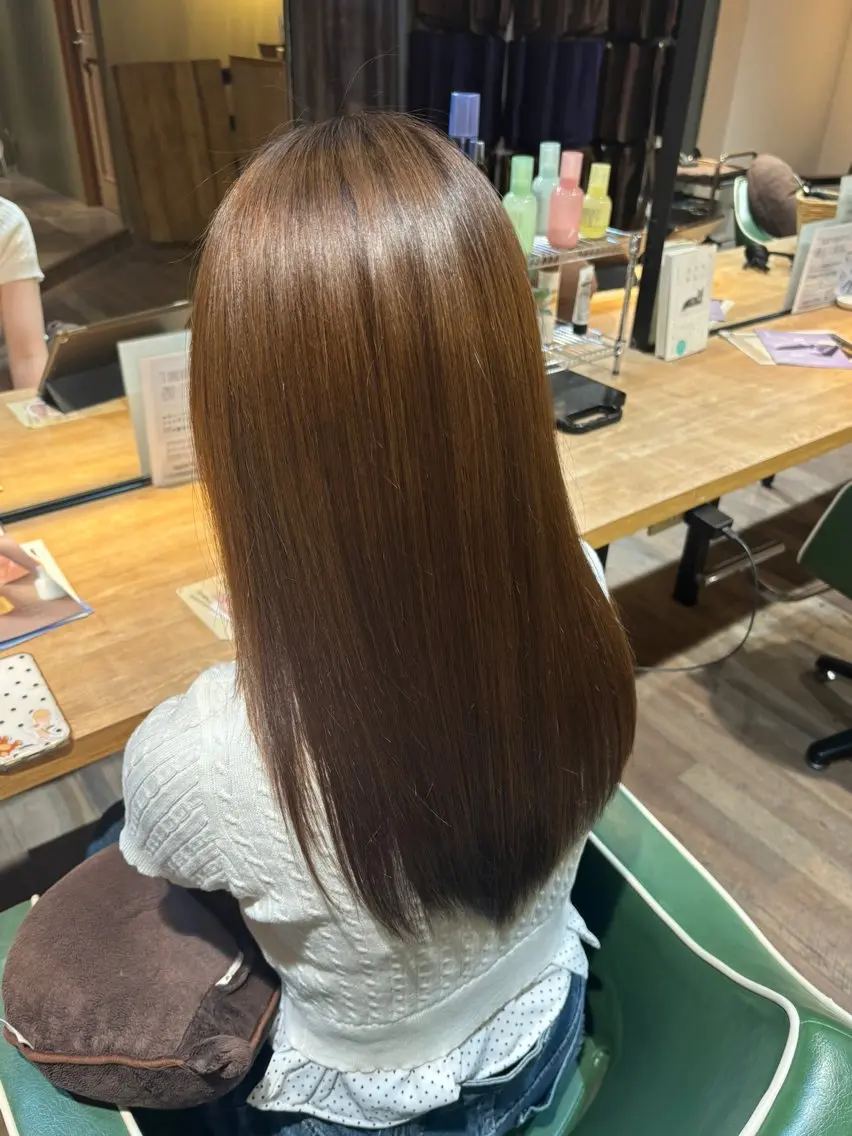 セミロング 縮毛矯正 渡邊 陽大のヘアスタイル