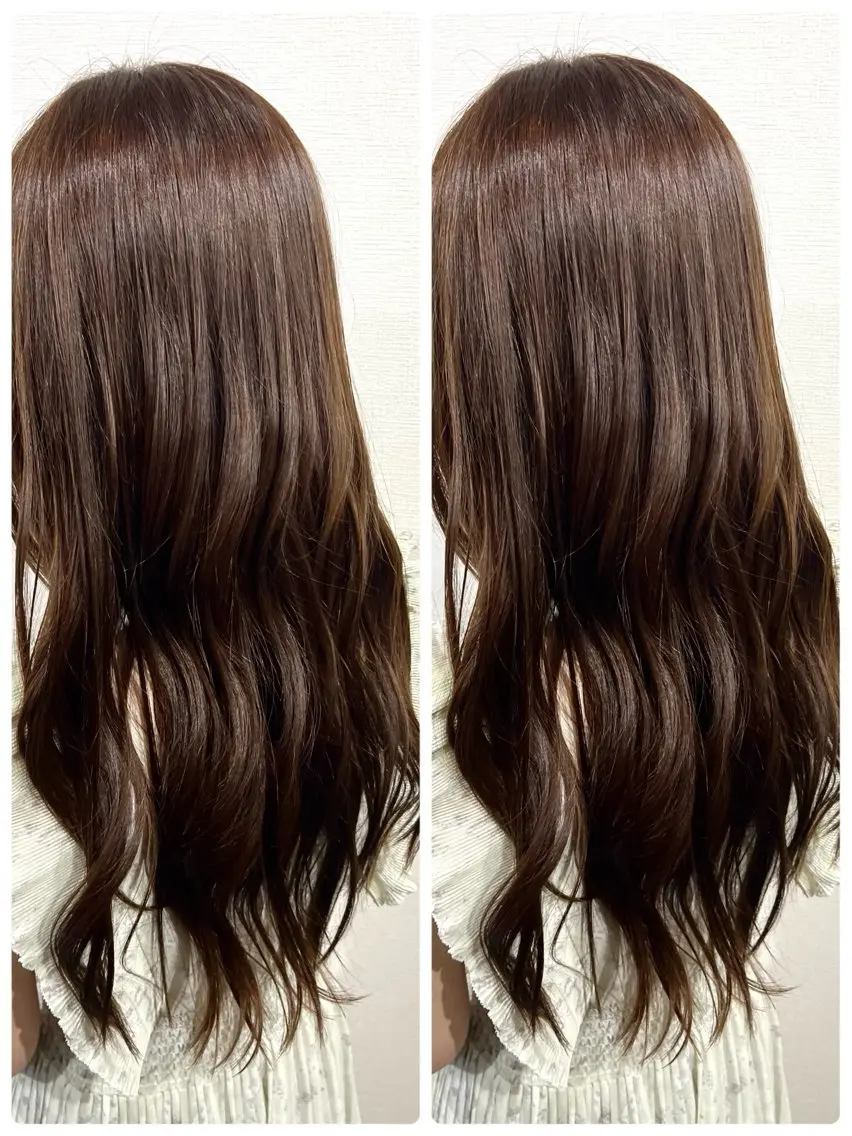 セミロング アッシュ アッシュブラウン レイヤー/ボブ 特化✂️福岡のヘアスタイル