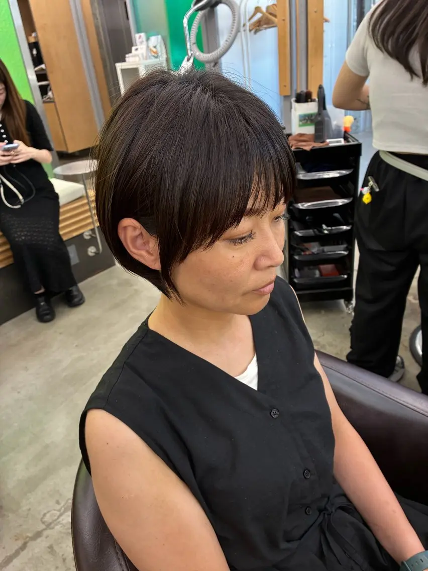 ショート ショートヘア カット 縮毛矯正 トリートメント newi 天王寺 masakoのヘアスタイル
