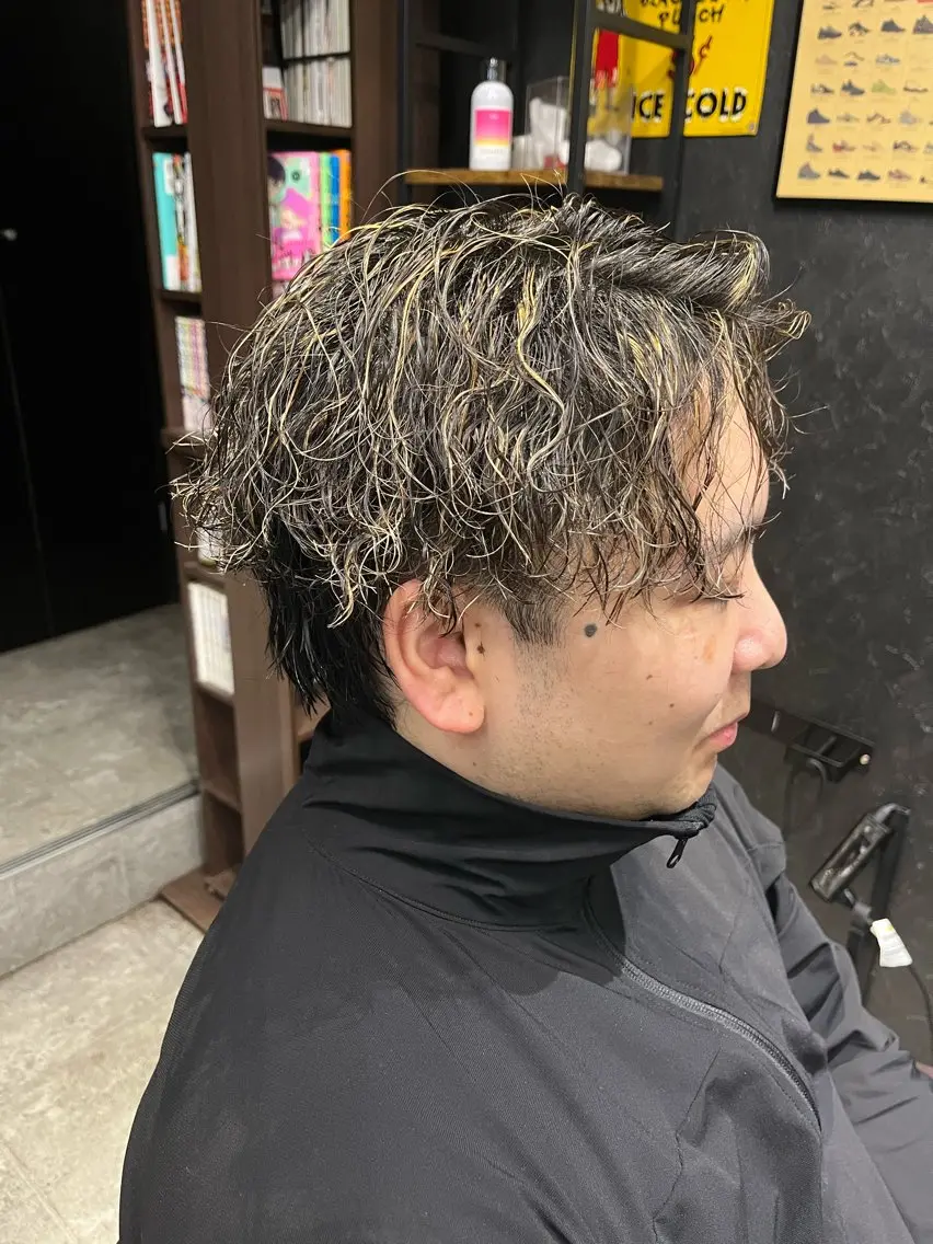 パーマ メンズ メンズパーマ カット パーマ bateau よしきのヘアスタイル
