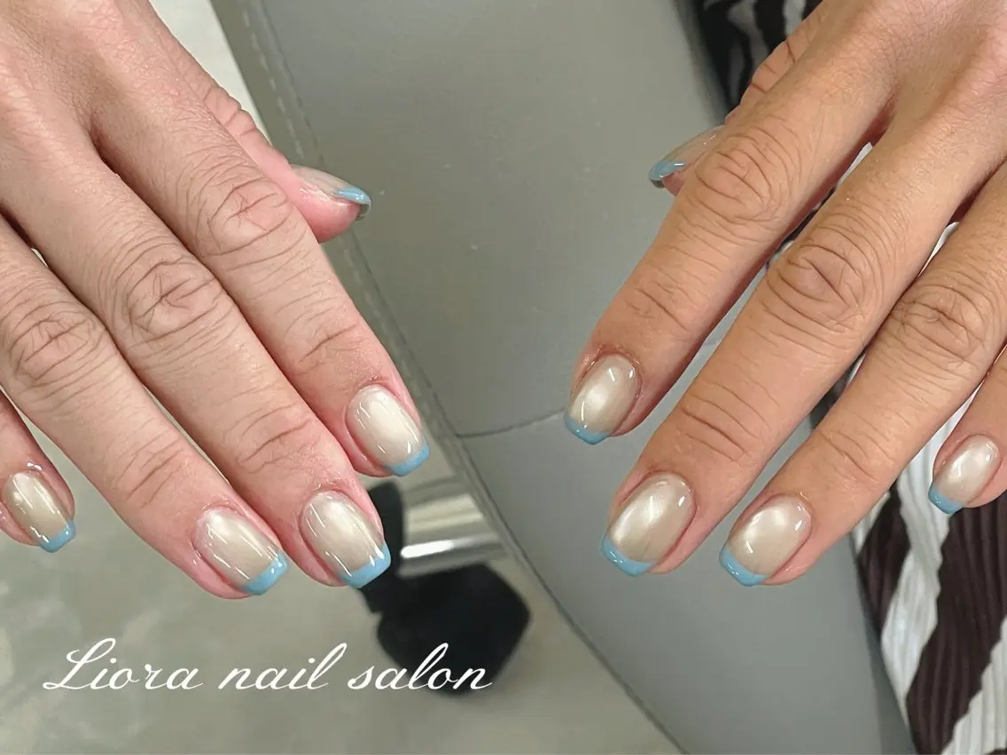 ネイル チークネイル フットネイル フレンチネイル ジェルネイル ガーリー ハンドネイル Liora nailのネイルデザイン