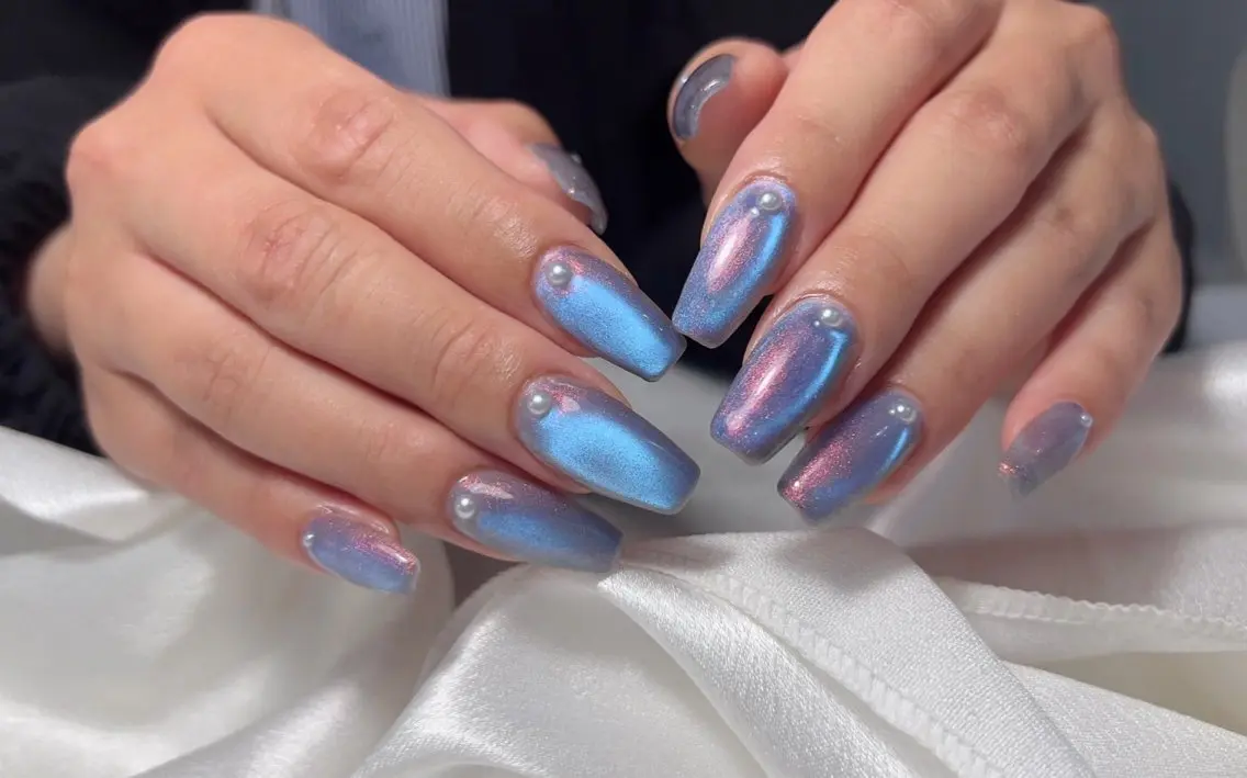 ネイル 長さ出し ジェルネイル マグネットネイル ワンホンネイル ハンドネイル Sunset Nail 柏のネイルデザイン