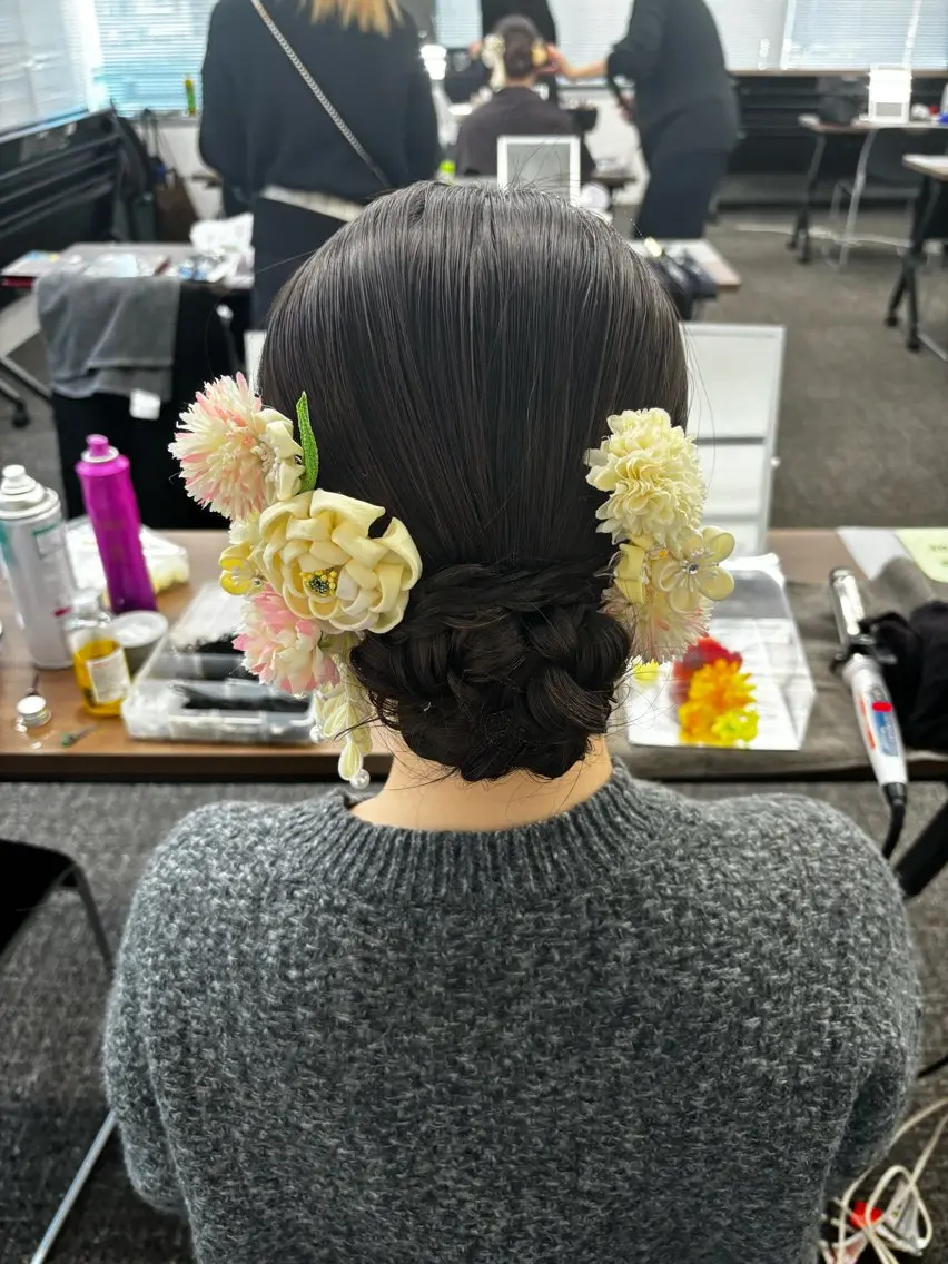 ヘアアレンジ ヘアカラー ヘアセット HIROKO / 透明感暖色カラー🎀のヘアスタイル