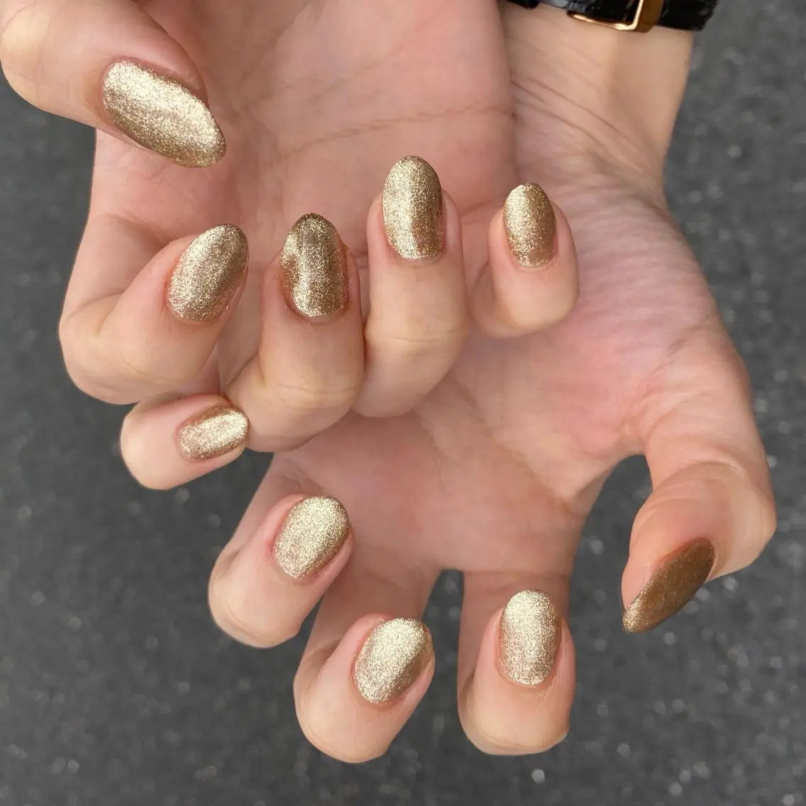ネイル ゴールド ハンドネイル nailsalon Puretéのネイルデザイン