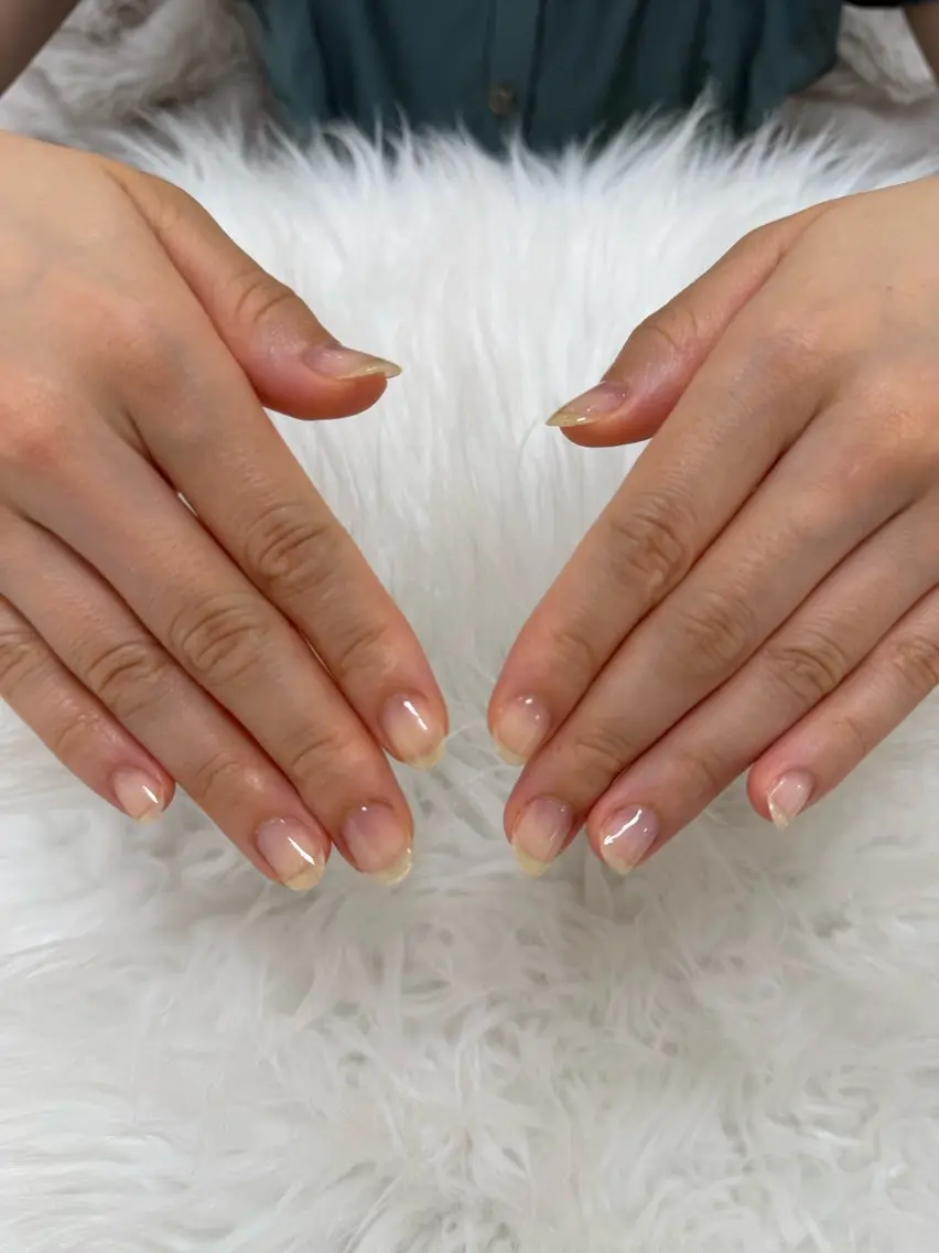 ネイル クリアネイル ジェルネイル マットネイル ハンドネイル PROVE NAIL 爪整体のネイルデザイン