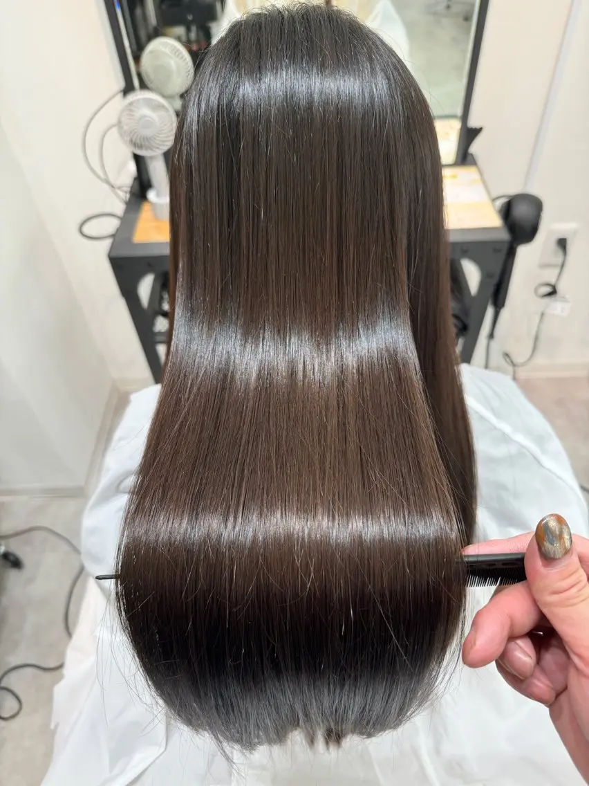 ロング カラー ハイライトカラー ハイライト 髪質改善 ヘアカラー トリートメント 内藤　宏紀 tidasmileのヘアスタイル