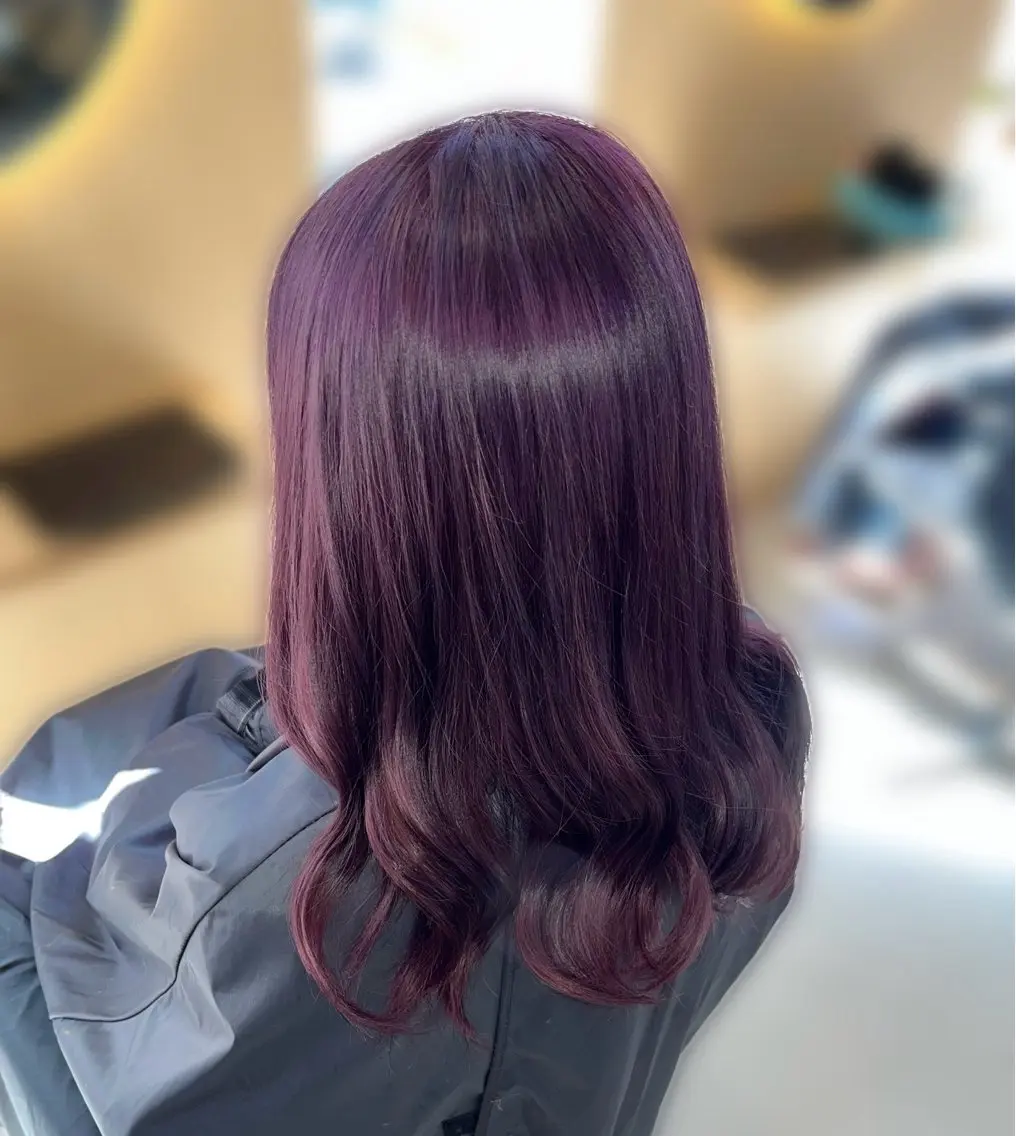 カラー ブリーチ ラベンダーカラー kiito HINA໒꒱୨୧のヘアスタイル
