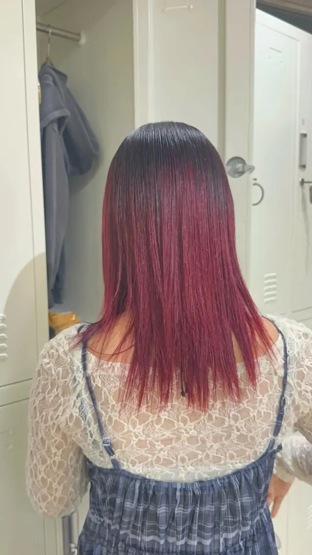 カラー ブリーチ 韓国レイヤー 🎀ダブルカラーのヘアスタイル