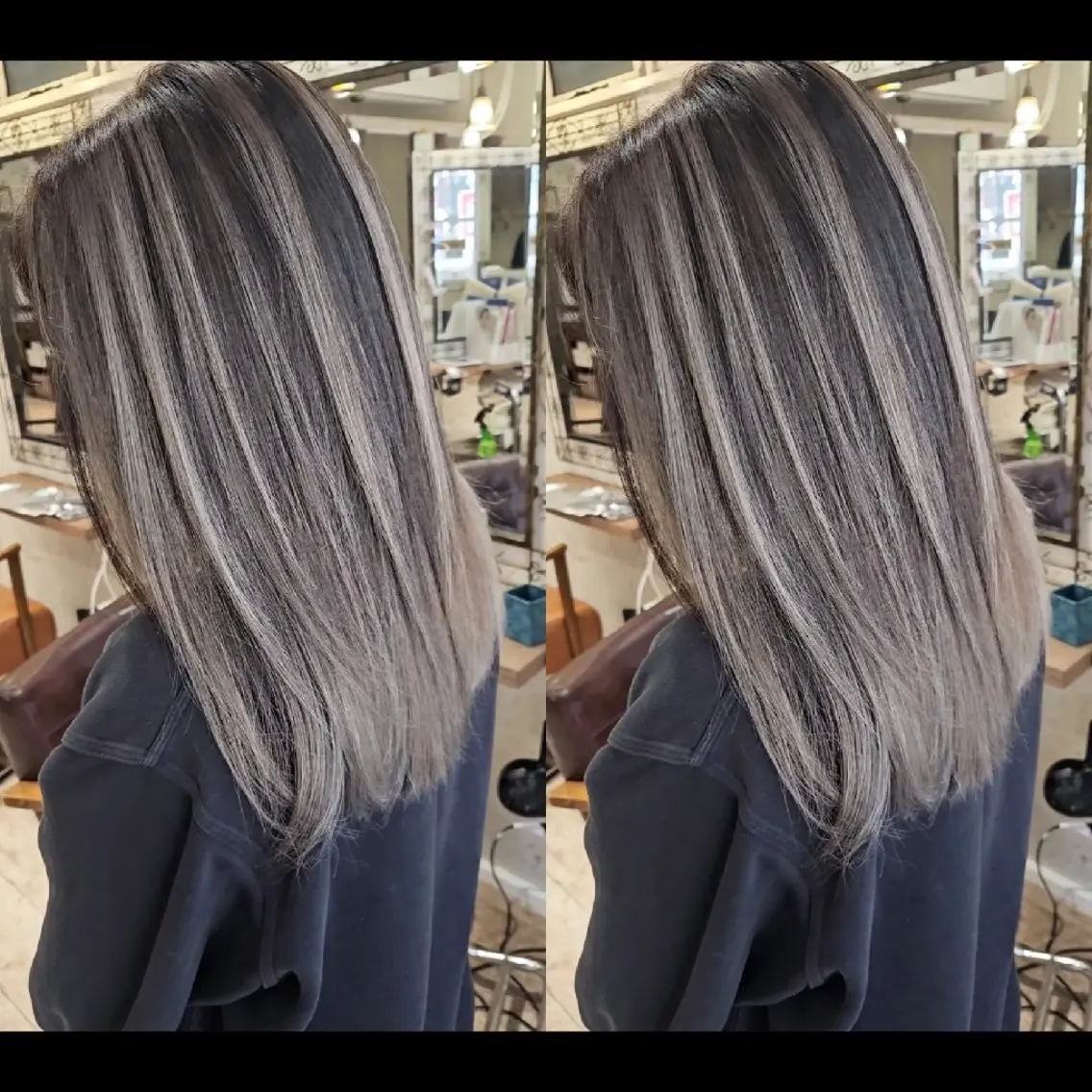 ロング 外国人風カラー ハイライト レイヤーカット ヘアカラー バレイヤージュ/ ハイライト/大内格のヘアスタイル