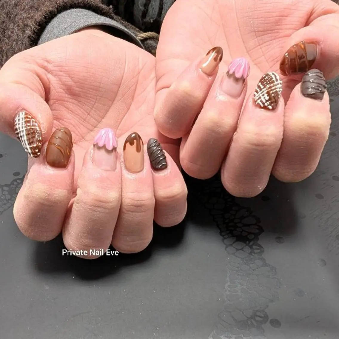ネイル バレンタイン ハンドネイル ネイル junkoのネイルデザイン