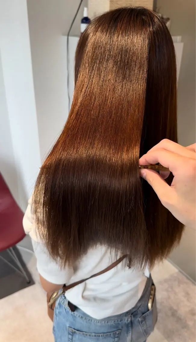 ロング 縮毛矯正専門店 unlabel近藤のヘアスタイル